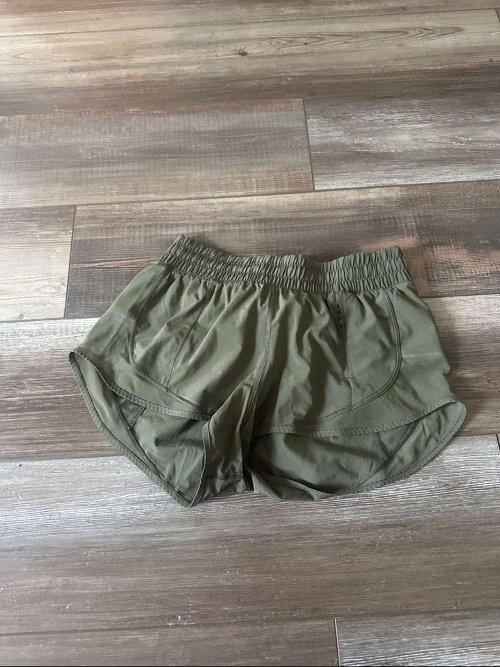 lululemon athletica Olive Green Running Shorts